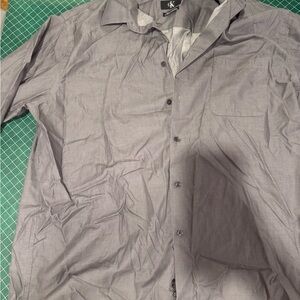 Calvin Klein Light Gray Dress Shirt